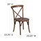 Flash Furniture Farm Table, 4 Chair Cushions Set, 46"x30" XA-FARM-17-GG - alternate 7